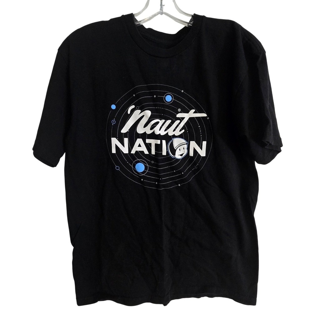 Blue 84 Naut Nation T Shirt Mens Medium Black Graphic Cotton Tee